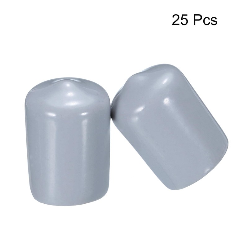 QUARKZMAN Pack of 25 Rubber End Caps 15 mm ID