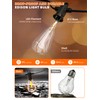 Kawaya Solar-Powered String Lights Outdoor, 100 FT LED USB-Charging Patio