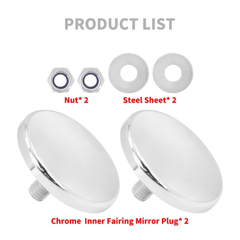 HCmotorku Motorcycle Inner Fairing Mirror Mounting Hole Plug Fit for