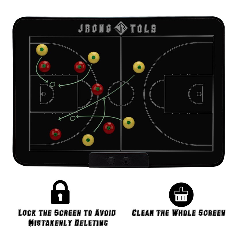 Double-Sided Electronic Coaching Board 15.5 Inch LCD Screen Basketball Tactical