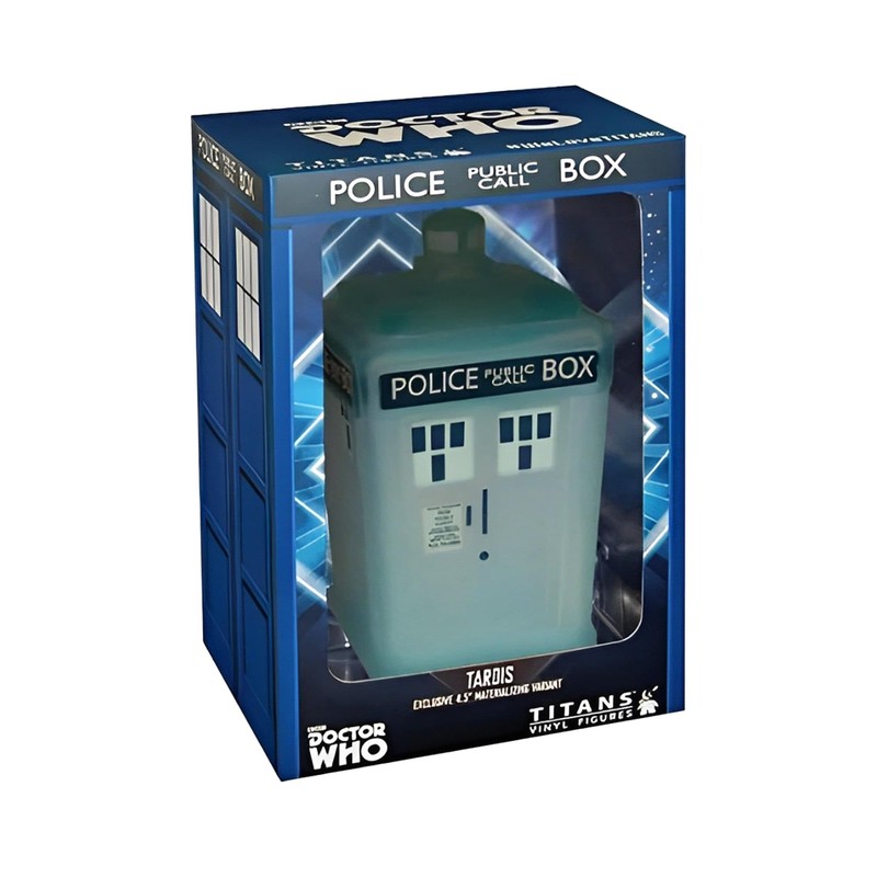 Doctor Who 4.5" Tardis Vinyl Figure, Materializing Variant