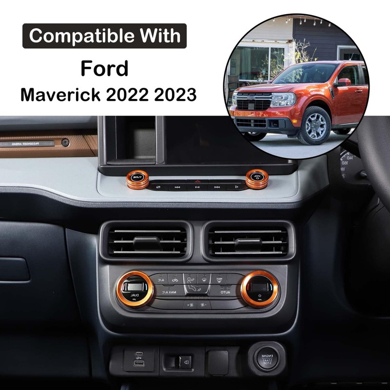 MACHSWON Car Centre Console Button Circle Cover Air Conditioner Volume