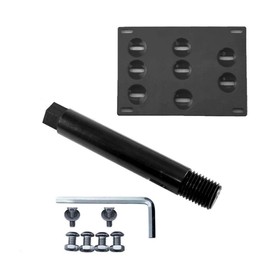 Xotic Tech Tow Hook License Plate Screw On Mounting Bracket Compatible with Lexus is 2006-2018, CT 2011-2017 (Black)