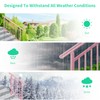 Adjustable Handrails for Outdoor Steps – Pink Metal Stair Railing