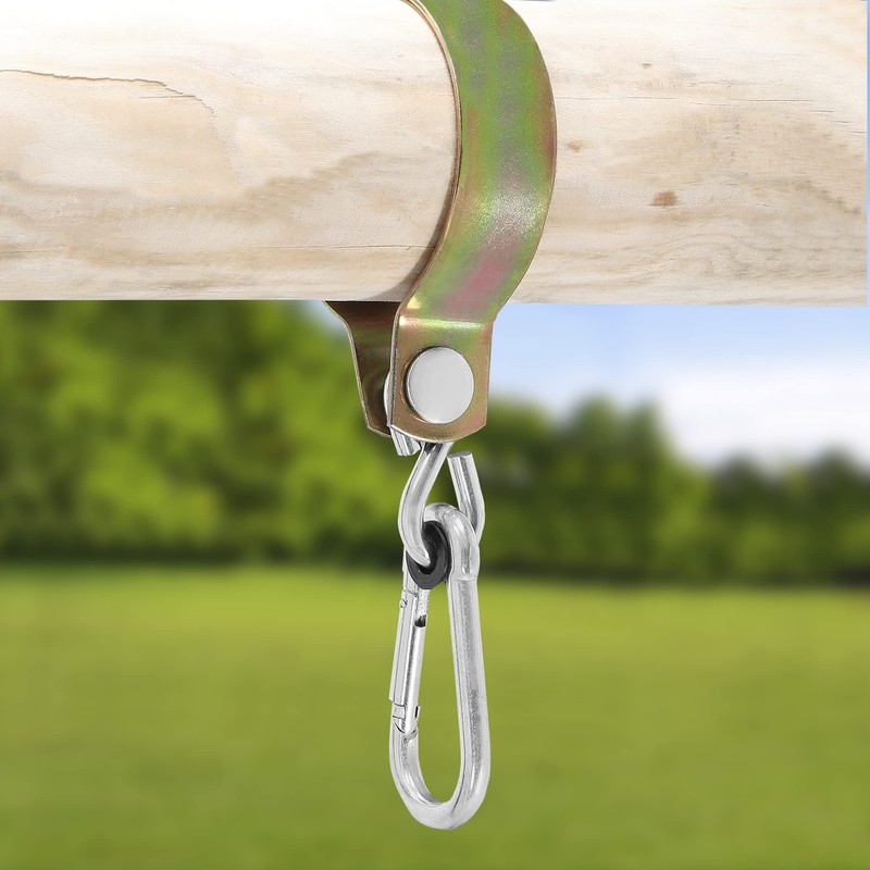 KOTARBAU® Swing Hook 120 mm Round Wood Carabiner Hook Swing