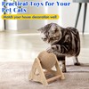 Outamateur Cat Scratching Ball Toy, Sisal Scratching Ball with Stable