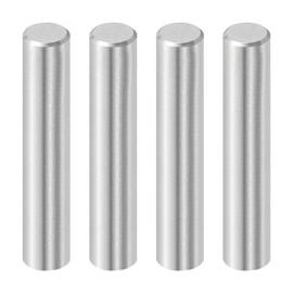 sourcing map 4 Pcs 10 mm x 50 mm Dowel Pins, 316L Stainless Steel Cylindrical Dowel Pins Shelf Support Peg Pin Rod Fasten Elements Metal Shelf Pegs Silver Tone