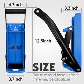 16oz 12oz metal Can Crusher Wall Mounted，Aluminum Can Crushers Heavy Duty，Can Crushers for Recyclings With Bottle Opener and Non-Slip Mat for Recycling，Home Improvement Must Haves (Blue)