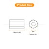 sourcing map M5 x 0.8-Pitch 25mm Length Coupling Nuts, 8pcs