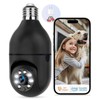 Light bulb camera 5G&2.4GHz WiFi 3MP Security Cameras Wireless Outdoor