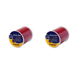 Korbond Twin Pack 320m Atom Red All Purpose Polyester Thread â for Hand Sewing Machines â No Shrinkage â Ideal for Mending, Tailoring, Quilting, Crafting, Repairs and Embellishment, 160 m
