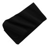 Upscale 100% Polyester Extra Long Fleece Scarf - Black