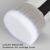 Brochas de maquillaje de doble extremo, brocha correctora de base