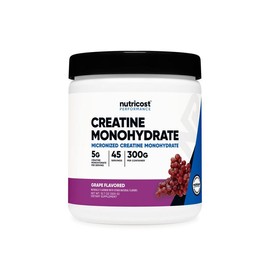 Nutricost Micronized Creatine Monohydrate Powder:_Grape_300 GMS