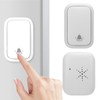 Self Generated Wireless Doorbell Set 38 Ringtones 4 Level Adjustable