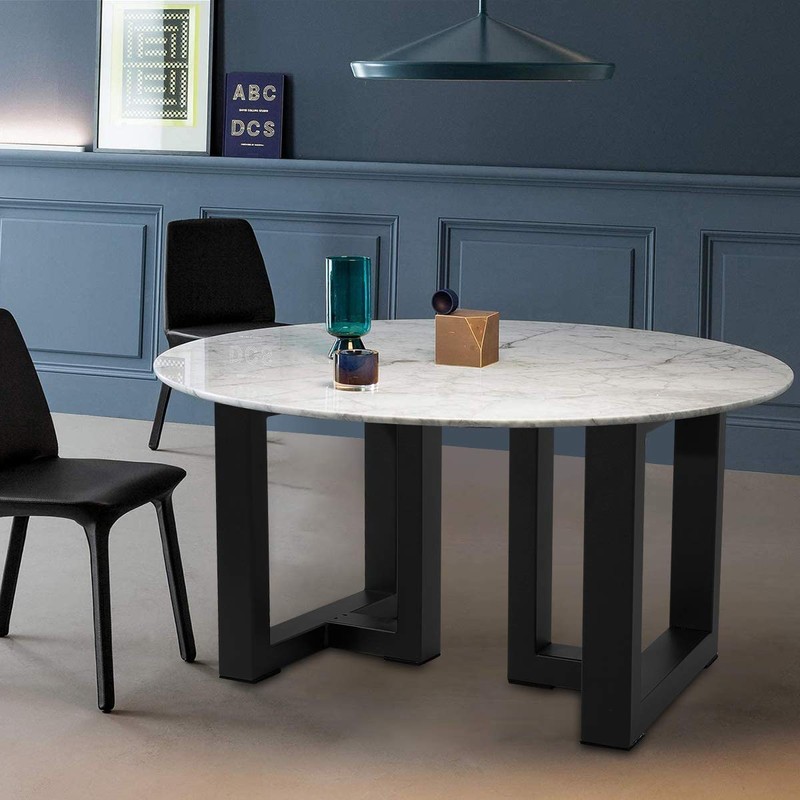 TENGCHANG 16'' Industry T Shaped Dinner Coffee Table Leg Metal
