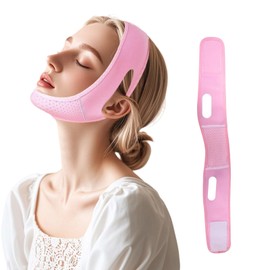 Chin Strap, Double Chin Reducer, Jawline Lifting Straps, Jaw Strap for Sleeping, V Line Lifting Mask for Women, Breathable V Line Face Lift Facial Slimmer Shape for Double Chin and Saggy Face Skin
