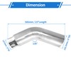 Motoforti 5" Inlet 6" Outlet Diesel Exhaust Elbow Tip 23"
