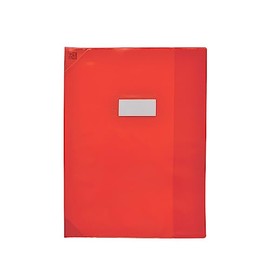 Elba Book Protector PVC 150 Strong Line 24 x 32 cm Transparent Red