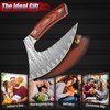 ROCOCO Pizza Cutter Ulu Knife – Full Tang Mezzaluna Rocker