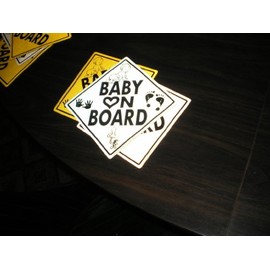 Baby on Board Magnet Vehicle Magnetic Sign Reflective Pink with Graphics