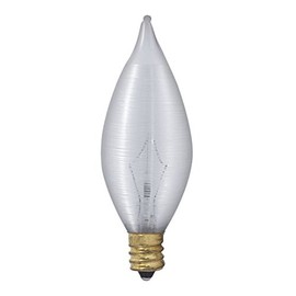 Bulbrite 25C11S 25 Watt Incandescent Spunlite C11 Chandelier Bulb Candelabra Base Satin 25 Ct