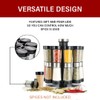Orii 20 Jar Stainless Steel Rotating Spice Rack - No