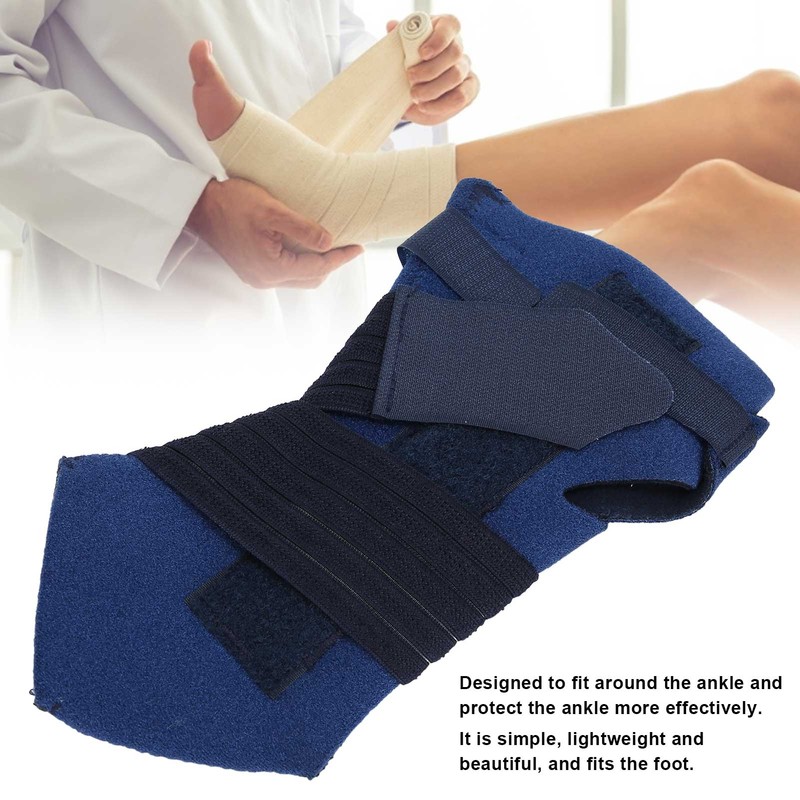 Ankle Brace Supports Stabilizer Elastic Band Compression Aluminum Strip Adjustable
