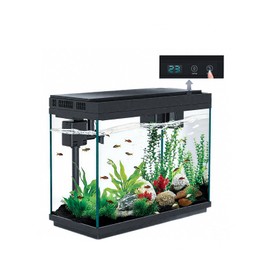 BARKBUDDY Fish Tank 2.5 Gallon Aquarium Kit, Self Cleaning Fish Tank, 7-Color Light 3-in-1 Quiet Pump Betta Fish Tank, Gold Fish Aquarium Starter Kit with Filter for Home, Office Corner