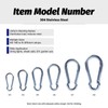 Kivomot Spring Snap Hook, 10 Pack – 304 Stainless Steel,
