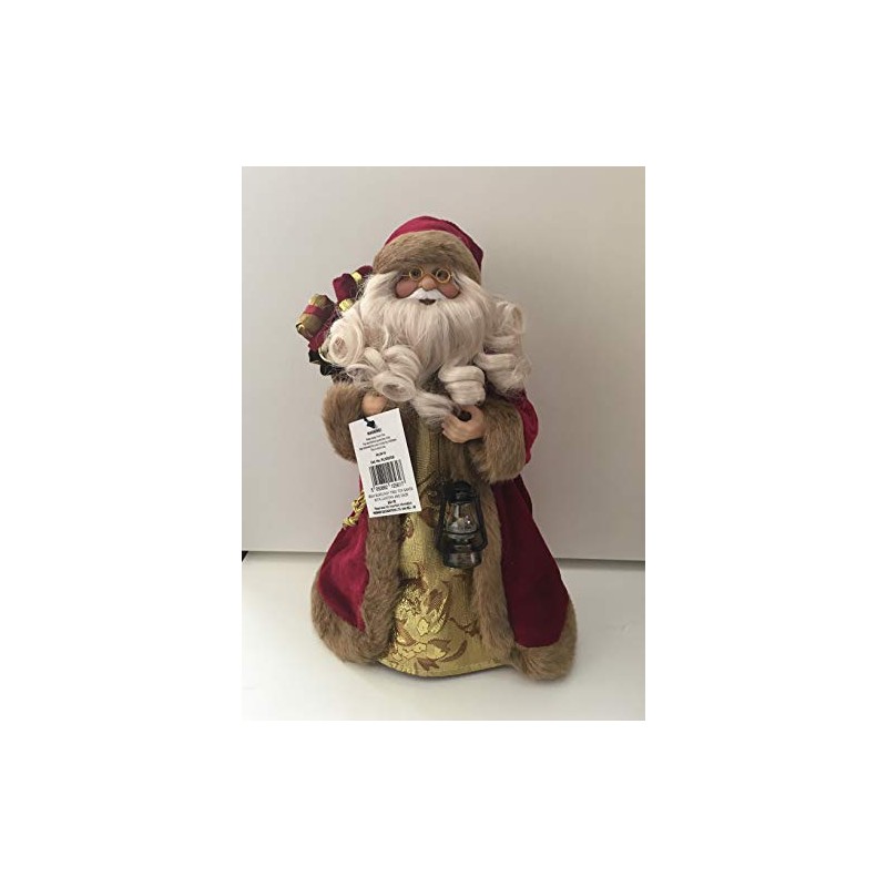 30cm Tree Top Santa or Free Standing Christmas Decoration -
