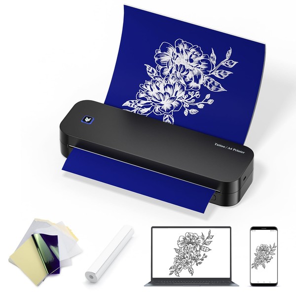 TATELF Tattoo Stencil Printer MP-8028 Thermal Printer Tattoo with 20pcs
