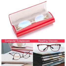 Vemiss Hard Shell Glasses Case, Portable Protective Eyeglasses for Men Women