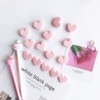 Chris.W Cute Heart Shaped Binder Clips, Mini Decorative Paper Clips,