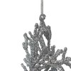 7.5" Silver Glitter Snowflake Christmas Ornament