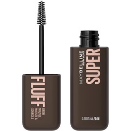 Maybelline Superfluff Volumizing Brow Mousse, All Day Tinted Brow Gel For Soft Full Brows, Black Brown, 1 Count