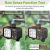 2-Zone Digital Garden Water Timer with Rain Sensor – Automatic