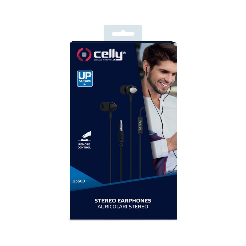 Celly UP500 In-Ear Stereo Headset for 3.5 mm Jack Socket