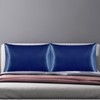 Silk Satin Pillow Case Imitation Silk Satin Solid Hotel Bedding