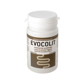 EVOCOLIT - Dietary Supplement for Digestive Functions, for Regular Intestinal Motility, for Vegans, Gluten-Free and Naturally Lactose-Free, Made in Italy, 30 Tablets