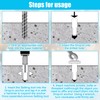 Blulu 50 Pcs 1/2"-13 Drop in Anchor Zinc Plated Inner