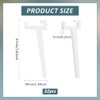 BENECREAT 32 Pcs Perforated Board Hooks Acrylic Pegboard Hooks Set