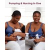 Momcozy Lycra Pumping Bra Hands Free, Fixed Padding Pump Bra