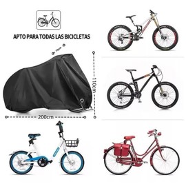 BIG SUN Funda Para Bicicleta Exterior y Interior, Cubierta de Bicicleta Impermeable, Cubiertas de Almacenamiento para Bicicletas (Negro)
