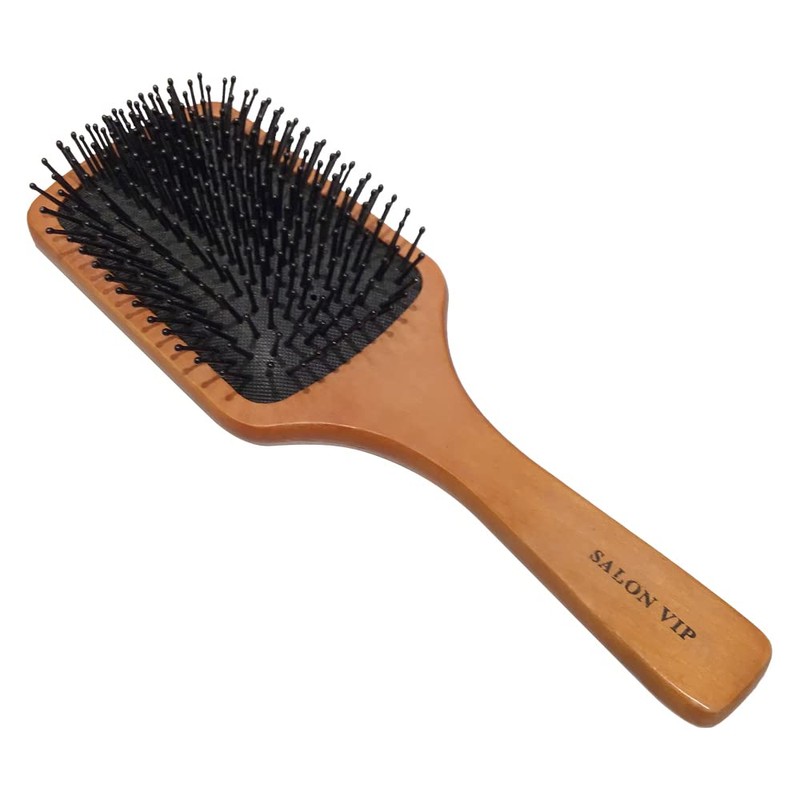 Salon Vip Natural Wood Brush, Presentation Box, Gift