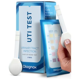 DIAGNOX HEALTH Urinary Tract Infection Urine Test Strips | UTI Test Strips for Women & Men | High Precision Leukocyte and Nitrite Testing at Home | Individually Packed and Bigger Strip (3)