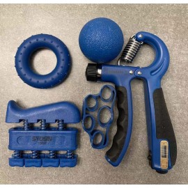 SYOSIN Hand Grip Strengthener Strength Gripper Finger Exerciser Therapy Forearm Trainer - Blue