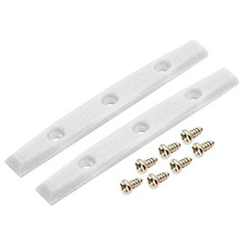 Teak Tuning Gem Edition Board Rails, Set of 2 with Screws, White Quartz Colorway