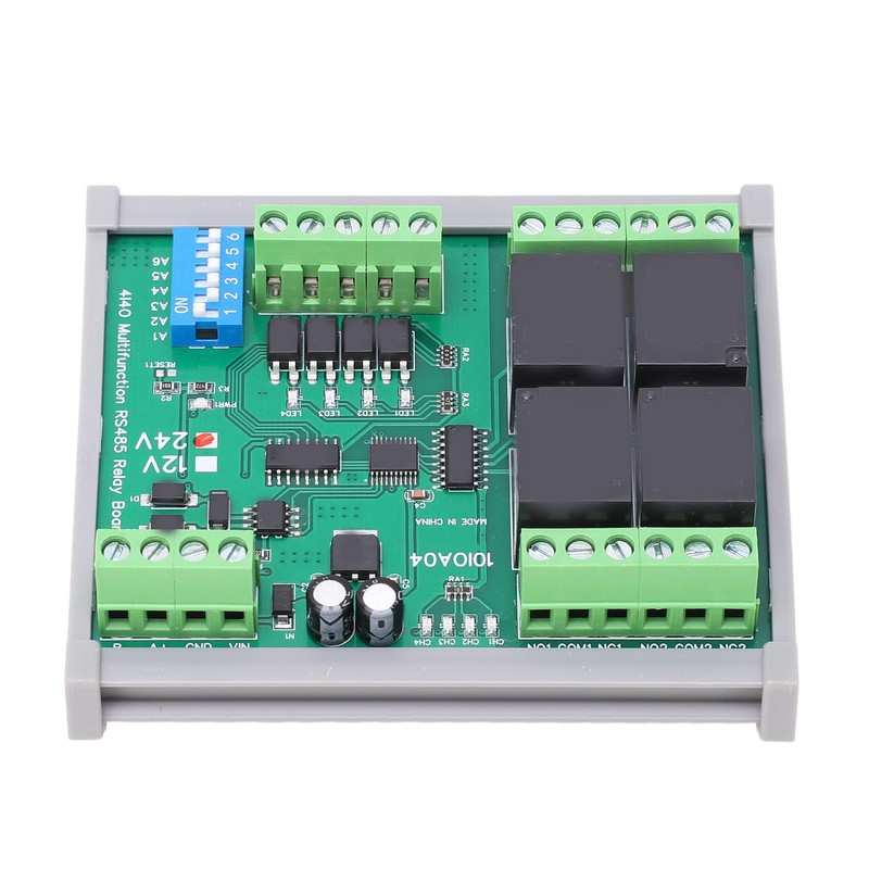 RS485 Relay Module 4 Channel RTU PCB Board with Housing