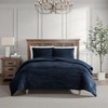 Tahari Home - Full Comforter Set, Soft Crinkle Velvet Bedding